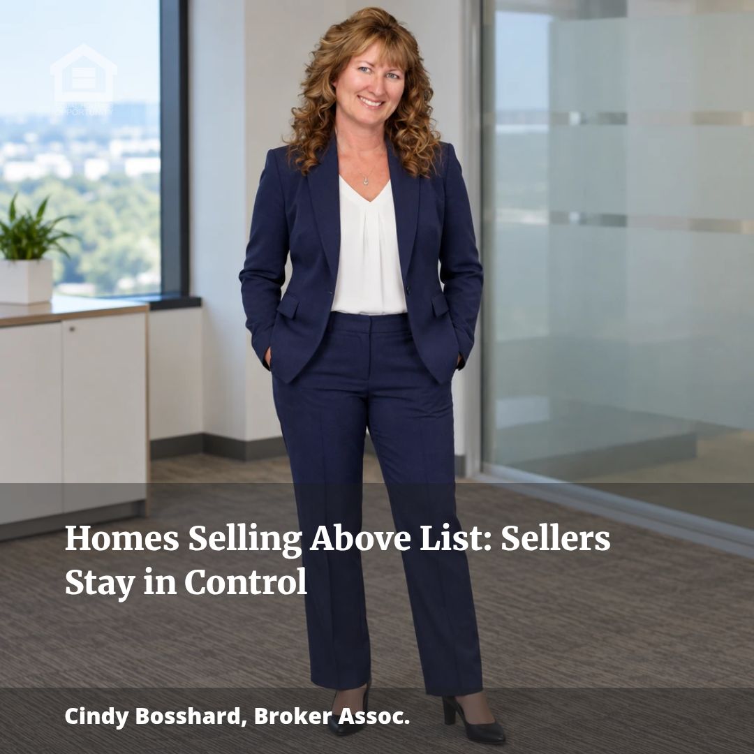 Homes Selling Above List: Sellers Stay in Control
