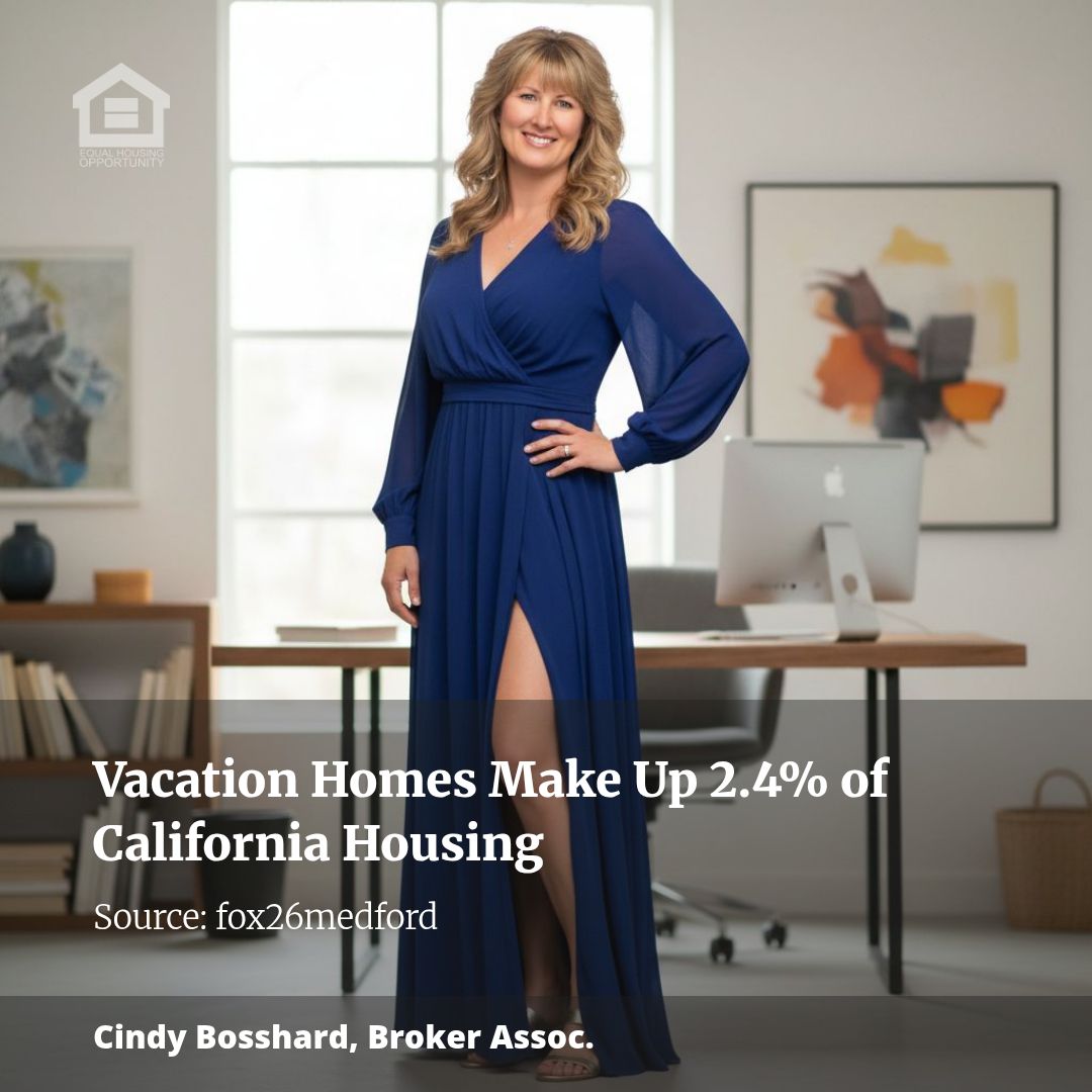 Vacation Homes Make Up 2.4% of California Housing